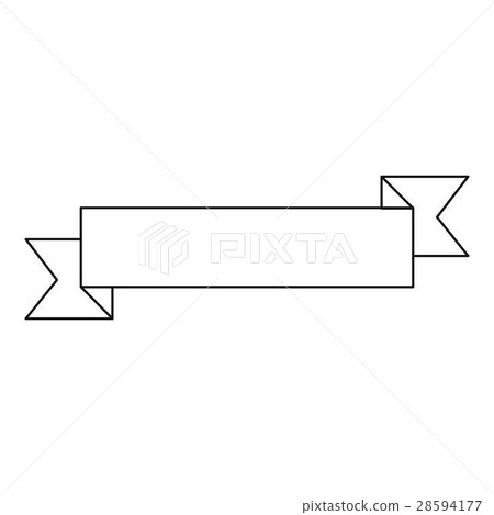 Ribbon icon, outline style 28594177