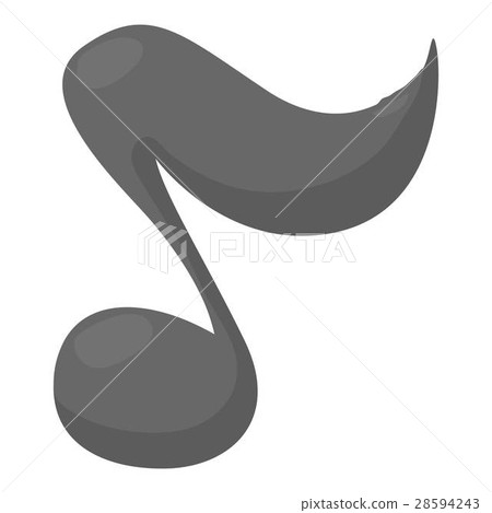 Music note icon, cartoon style Music note icon, cartoon style 28594243