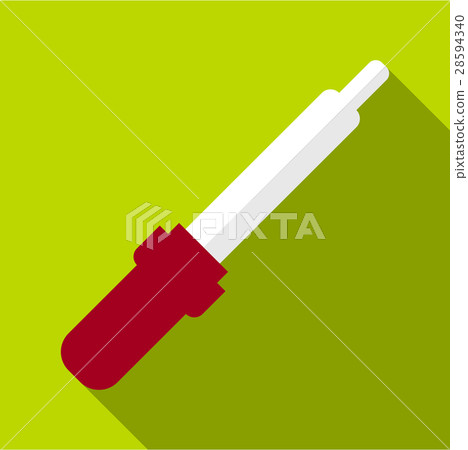 Pipette icon, flat style Pipette icon, flat style 28594340