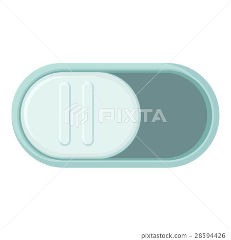 On or off slider icon, cartoon style - Stock Illustration [28594426 ...