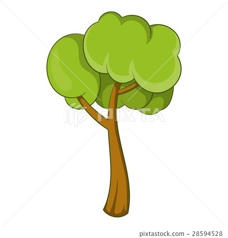 Small tree icon, cartoon style 28594528