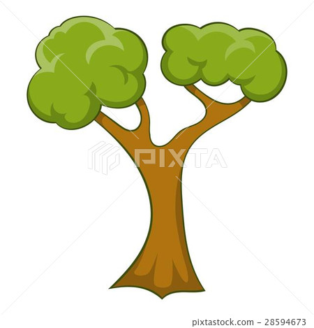 Branchy tree icon, cartoon style 28594673