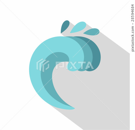 Twist wave icon, cartoon style Twist wave icon, cartoon style 28594684