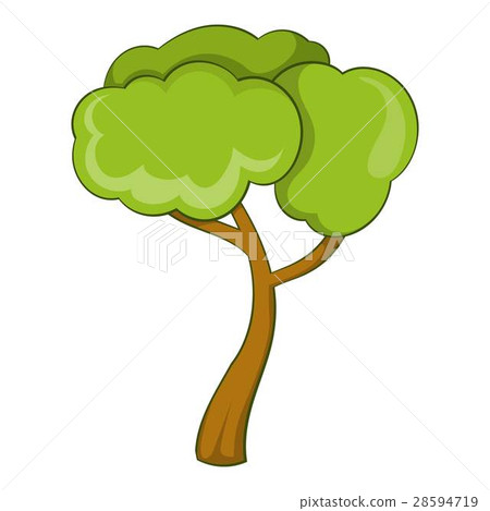 Deciduous tree icon, cartoon style Deciduous tree icon, cartoon style 28594719