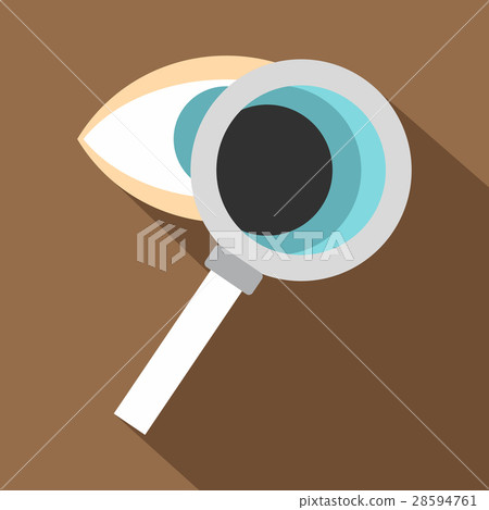 Eye diagnostic icon, flat style Eye diagnostic icon, flat style 28594761