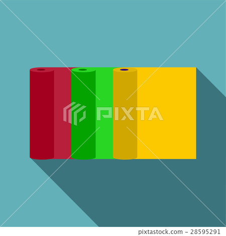 Rolls of paper icon, flat style Rolls of paper icon, flat style 28595291