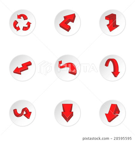 Pointer icons set, cartoon style 28595595