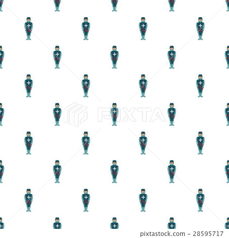 Man in a blue uniform pattern, cartoon style Man in a blue uniform pattern, cartoon style 28595717