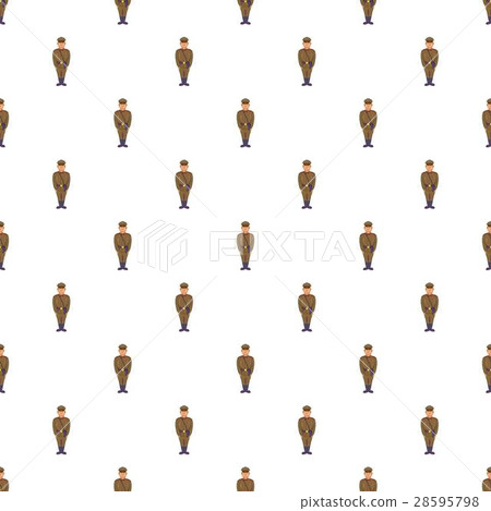 Man in army uniform pattern, cartoon style Man in army uniform pattern, cartoon style 28595798