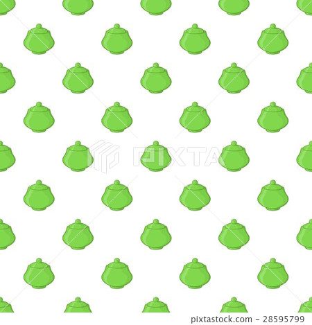 Green sugar bowl pattern, cartoon style Green sugar bowl pattern, cartoon style 28595799