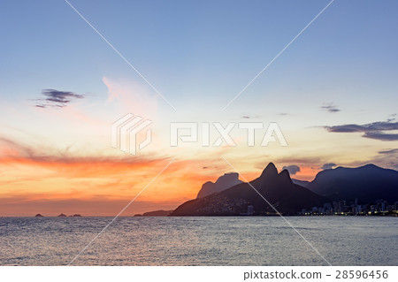 Dusk at Arpoador beach in Ipanema Rio de Janeiro 28596456