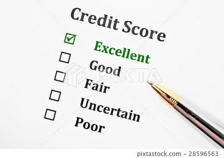 Credit score form. Credit score form. 28596563
