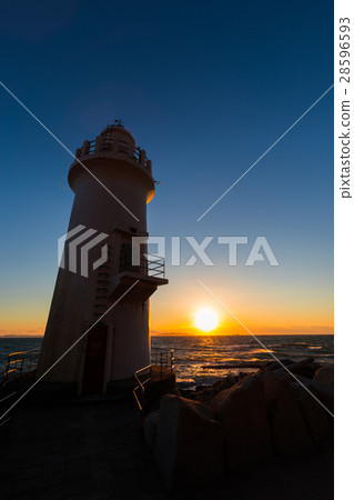 Lighthouse sunset Irako Cape 28596593