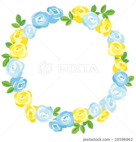 Rose flower frame 28596863
