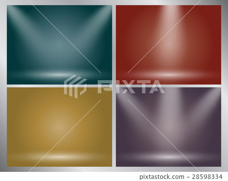 Set of clear empty studio light vector earth tone Set of clear empty studio light vector earth tone 28598334