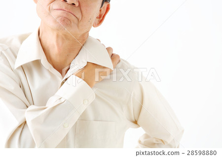 Shoulder stiff senior male part Shoulder stiff senior male part 28598880