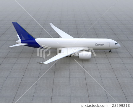 CG貨機的翻譯圖像在停車位的 CG貨機的翻譯圖像在停車位的 28599218