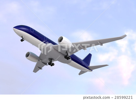 CG rendering image of aircraft in flight 28599221