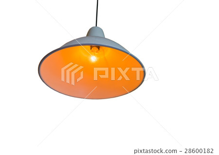 lamp on ceiling or Interior Lighting on white  28600182