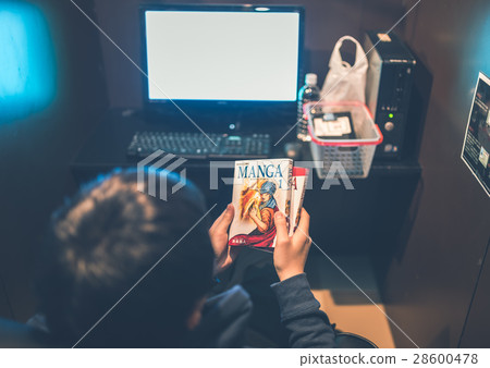 Net cafe image (original cartoon book) 28600478