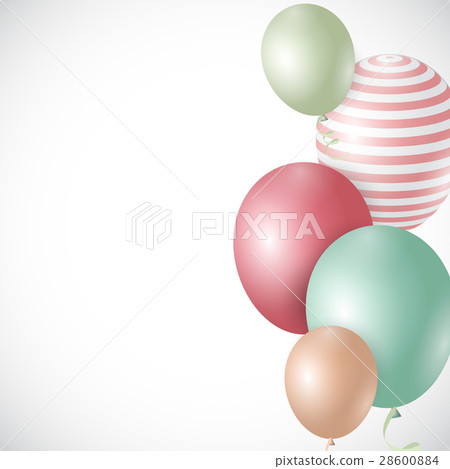 Color Glossy Balloons Background Vector Color Glossy Balloons Background Vector 28600884