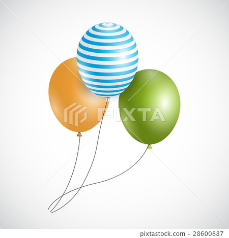 Color Glossy Balloons Background Vector Color Glossy Balloons Background Vector 28600887