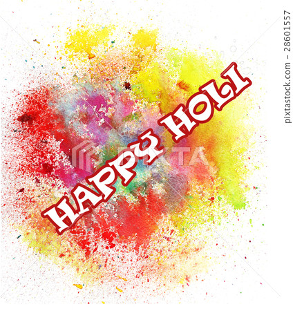 Happy Holi greeting card. Happy Holi greeting card. 28601557