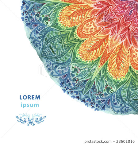 Mandala watercolor Mandala watercolor 28601816