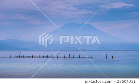 Beautifull evening view to St. Agung Vulcano on Beautifull evening view to St. Agung Vulcano on 28604351