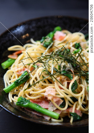 強姦花和培根日本意大利面 28604706