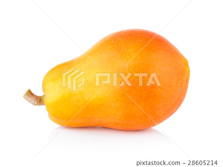 ripe papaya on white background ripe papaya on white background 28605214