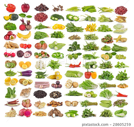 set of fruit and vegetable 28605259