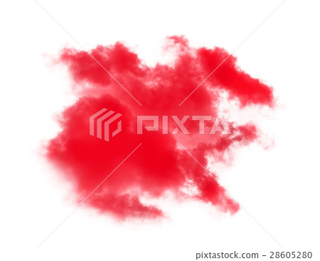 red cloud on white background 28605280