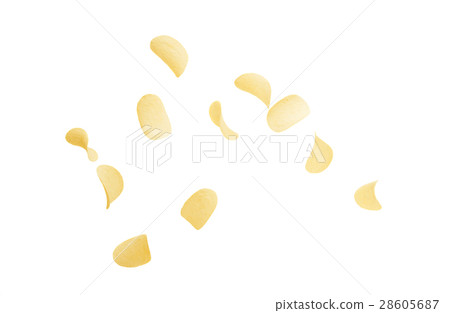 Potato Chip Isolated 28605687