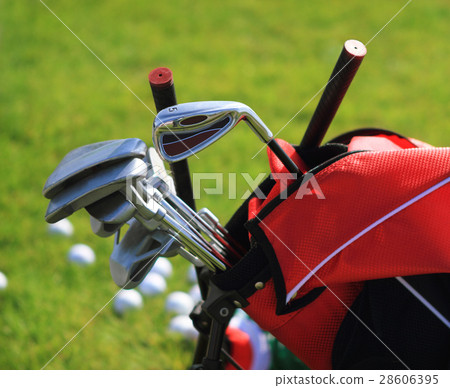 Golf clubs in golfbag Golf clubs in golfbag 28606395
