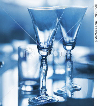 Glasses for the wine on the table Glasses for the wine on the table 28608501