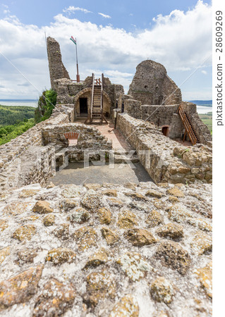 Detail from the Szigliget castle in Hungary 28609269