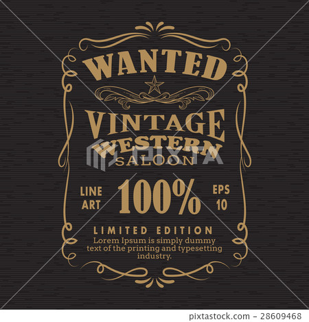 Hand Drawn Frame Label blackboard retro vintage 28609468