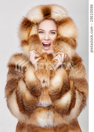 portrait of beautiful young blonde woman in luxury portrait of beautiful young blonde woman in luxury 28610086