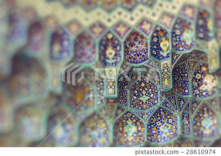 Details of Sheikh Lotfollah Mosque in Isfahan,Iran Details of Sheikh Lotfollah Mosque in Isfahan,Iran 28610974
