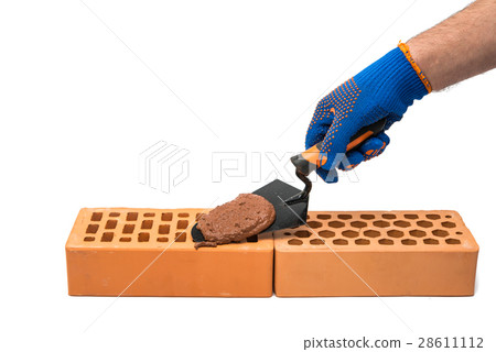 red brick isolated red brick isolated 28611112