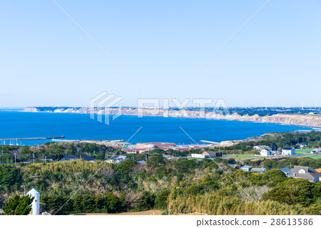 Panoramic landscape from the observation hall that looks round from the earth West (Choshi-shi, Chiba Prefecture) Shot taken in February 2017 28613586