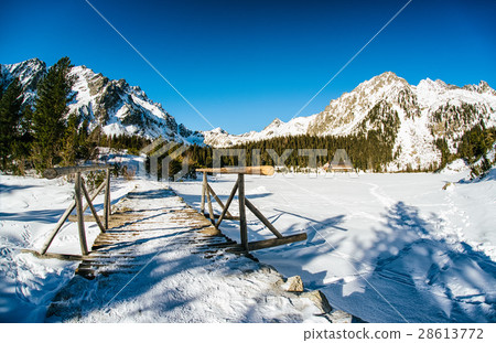 Frozen lake 28613772