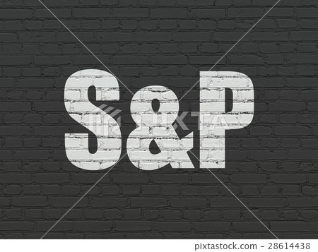 Stock market indexes concept: S&P on wall 28614438