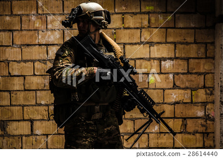 US Army Ranger with machinegun 28614440