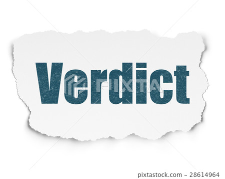 Law concept: Verdict on Torn Paper background Law concept: Verdict on Torn Paper background 28614964