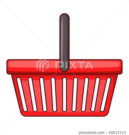 Shopping basket icon, cartoon style Shopping basket icon, cartoon style 28615513