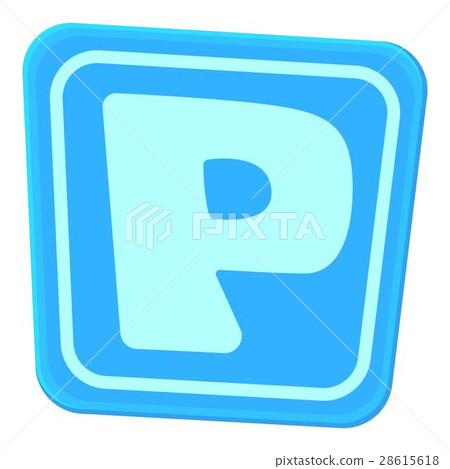 Parking sign icon, cartoon style - Stock Illustration [28615618] - PIXTA