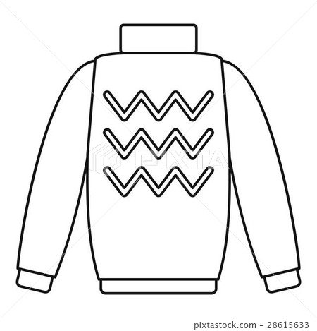 Pullover icon, outline style 28615633