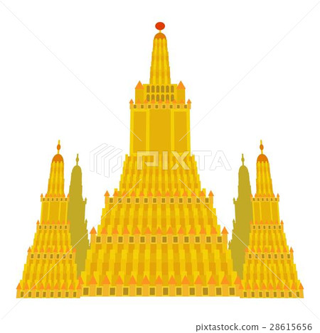 Virupaksha temple icon, cartoon style 28615656